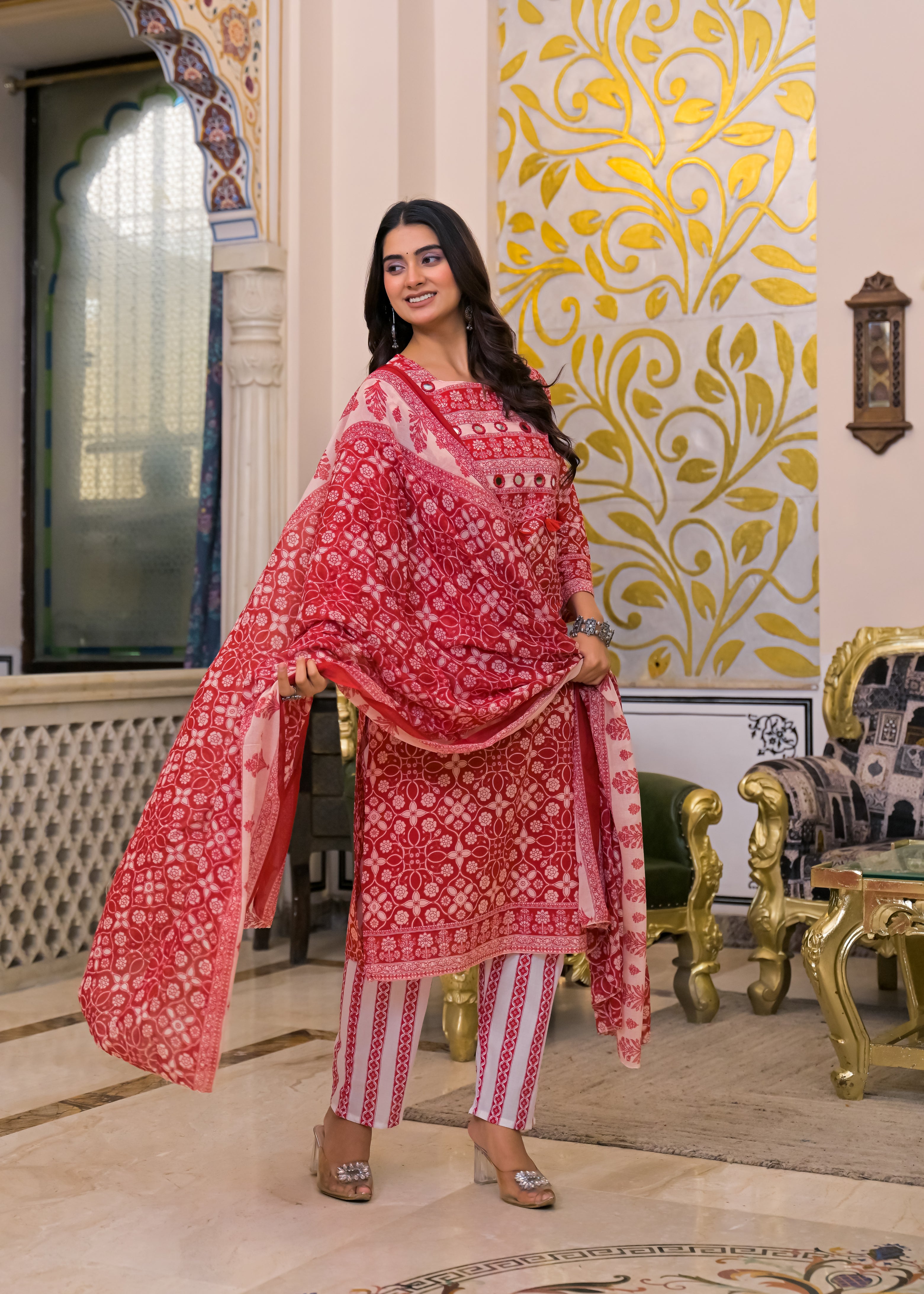 Women's 3-Piece Ethnic Suit Set