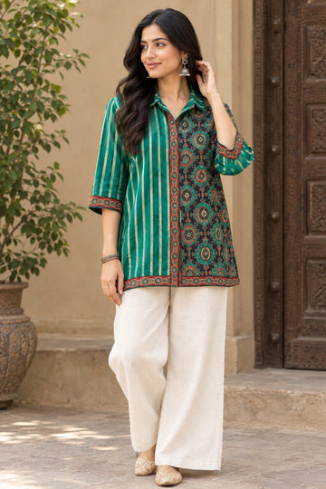 Firozi Muslin Shirt