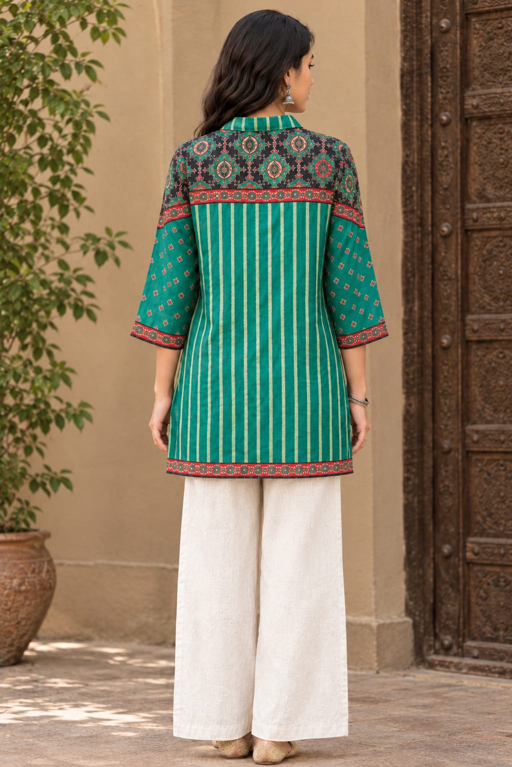 Firozi Muslin Shirt