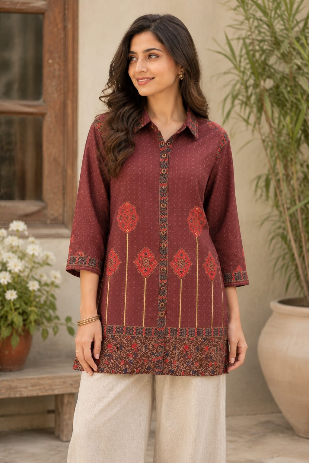 Surkhab Muslin Shirt